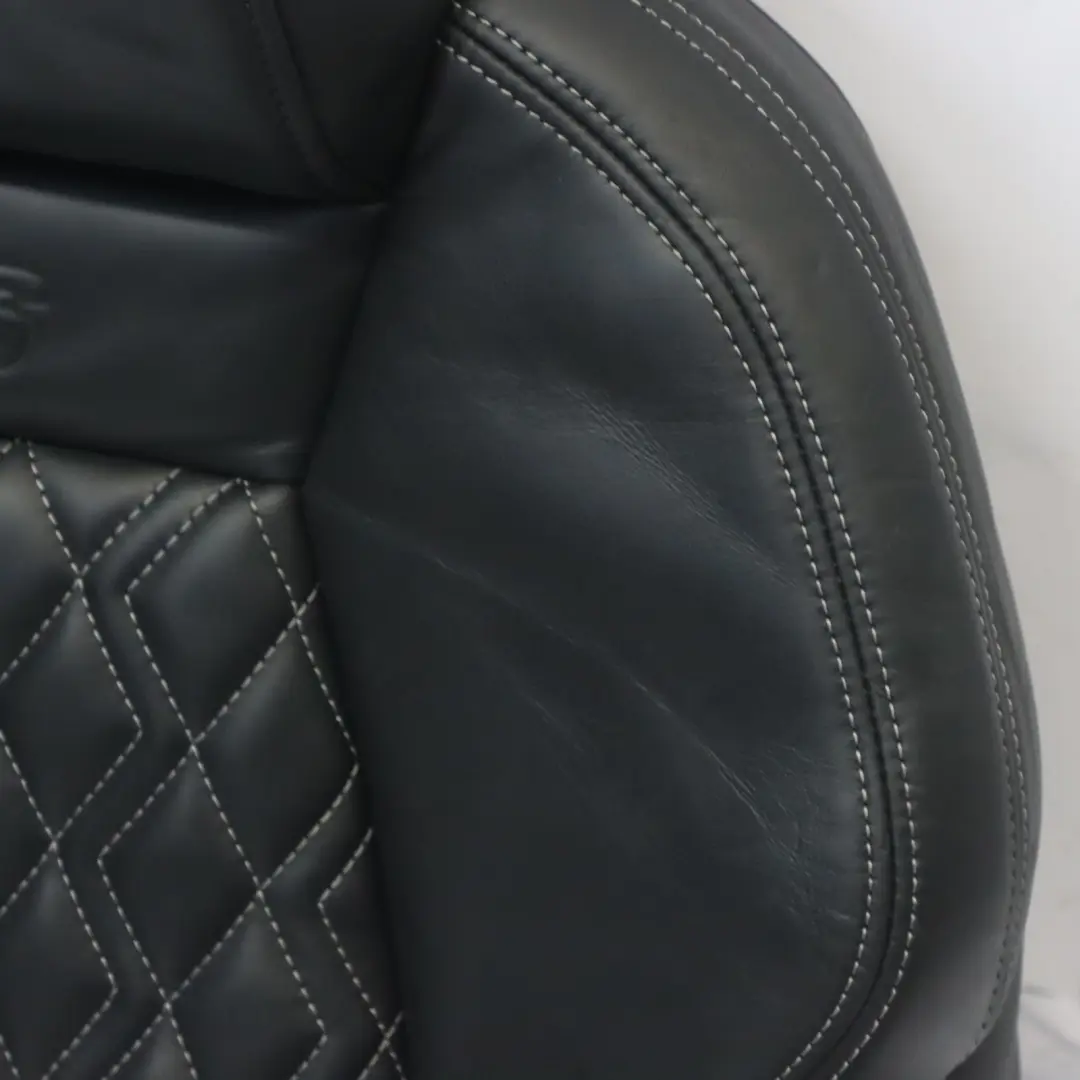 Audi S3 8Y Sport Seat Backrest Front Left N/S Heated Leather Soul Black Grey - SKU 8Y0881805AD - Part number 8Y0881805AD