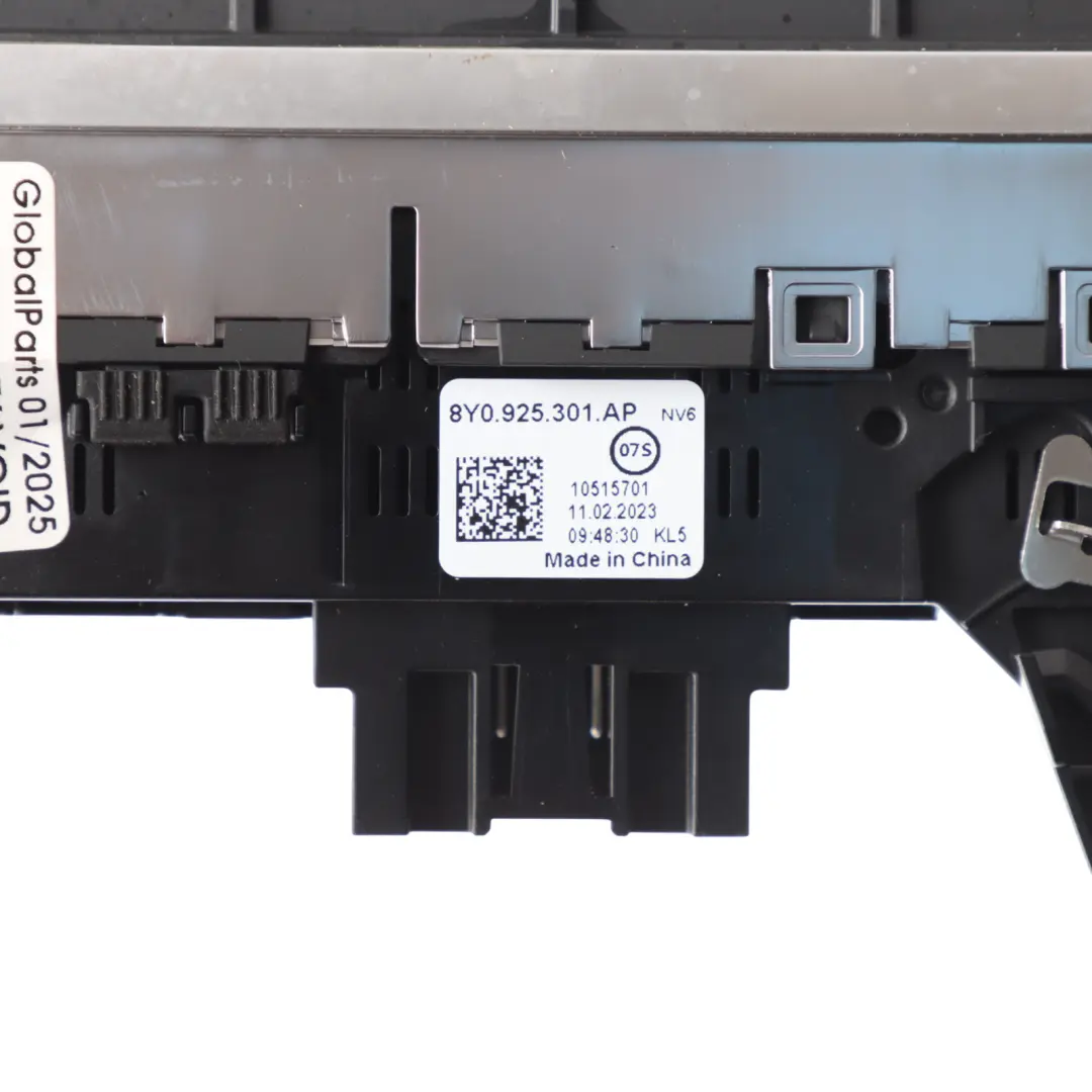 8Y Dashboard Switch Button Panel Control Unit Trim to Audi A3 S3 with Part number 8Y0925301AP Audi A3 S3 8Y Dashboard Switch Button Panel Control Unit Trim - SKU 8Y0925301AP - Part number 8Y0925301AP