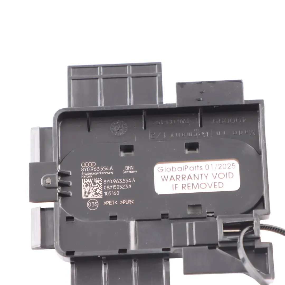 8Y Rücksitz Couch Belegung Erkennung Sensoreinheit für Audi S3 mit Teilenummer 8Y0963554A Audi S3 8Y Rücksitz Couch Belegung Erkennung Sensoreinheit - SKU 8Y0963554A - Teilenummer 8Y0963554A