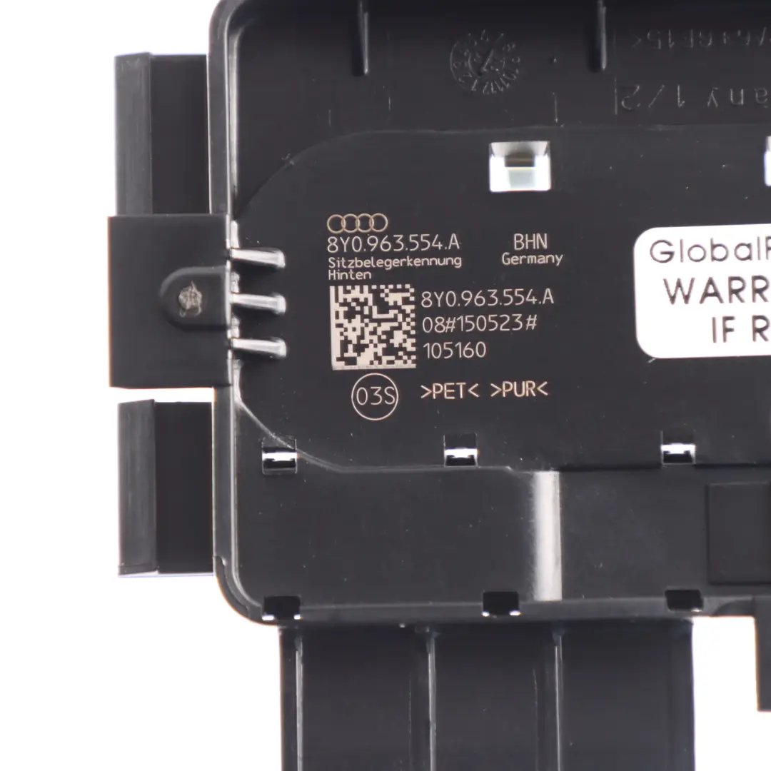 8Y Unidad Sensor De Reconocimiento Ocupación Asiento Trasero para Audi S3 con número de pieza 8Y0963554A Audi S3 8Y Unidad Sensor De Reconocimiento Ocupación Asiento Trasero - SKU 8Y0963554A - Número de pieza 8Y0963554A