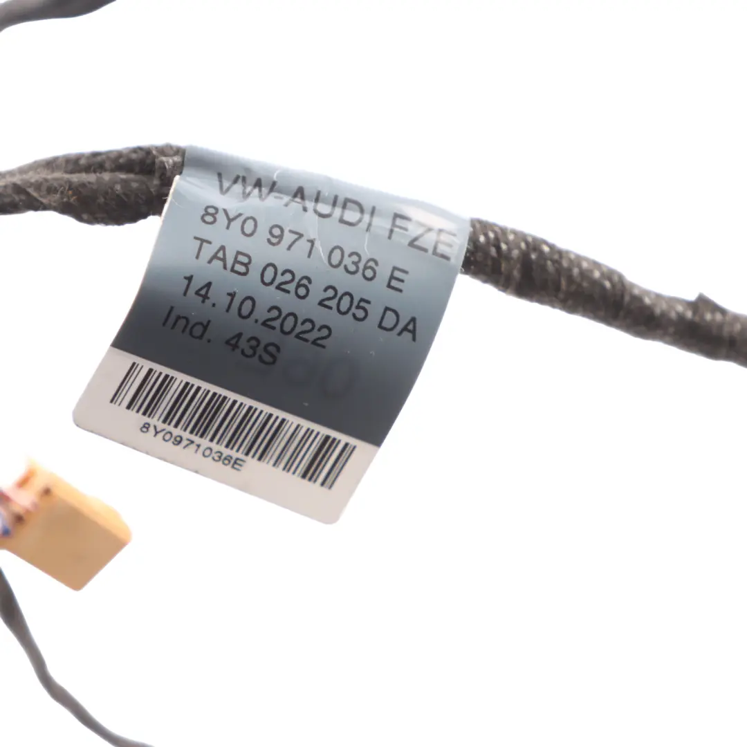 Audi A3 8Y Vordere Tür Karte Kabelbaum Kabel Beifahrerseite - SKU 8Y0971036E - Teilenummer 8Y0971036E