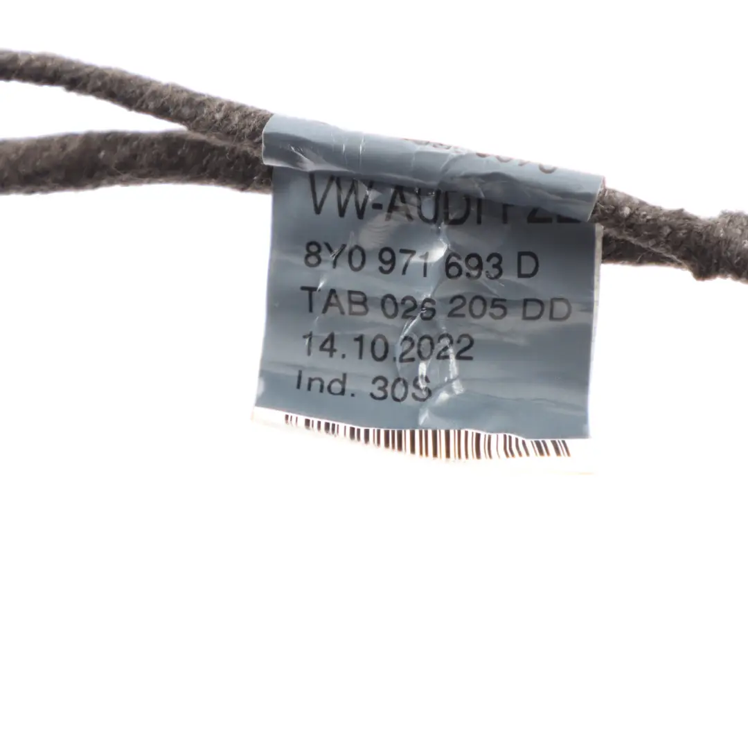 8Y Sportback Rear Door Wiring Harness Loom Left Right N/O/S to Audi S3 with Part number 8Y0971693D Audi S3 8Y Sportback Rear Door Wiring Harness Loom Left Right N/O/S - SKU 8Y0971693D - Part number 8Y0971693D