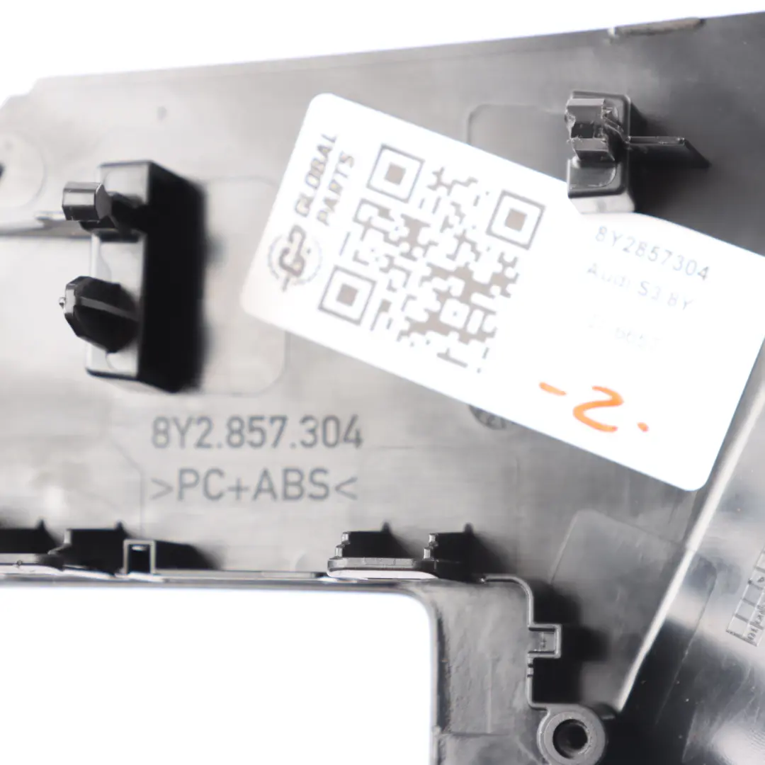 8Y Fog Light Switch Trim Panel Surround Polished Black to Audi A3 S3 with Part number 8Y2857304 Audi A3 S3 8Y Fog Light Switch Trim Panel Surround Polished Black - SKU RHD-8Y2857304 - Part number 8Y2857304