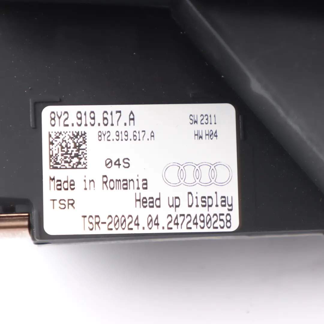 Audi S3 8Y Head Up Display Dashboard Car System Screen - SKU RHD-8Y2919617A - Part number 8Y2919617A
