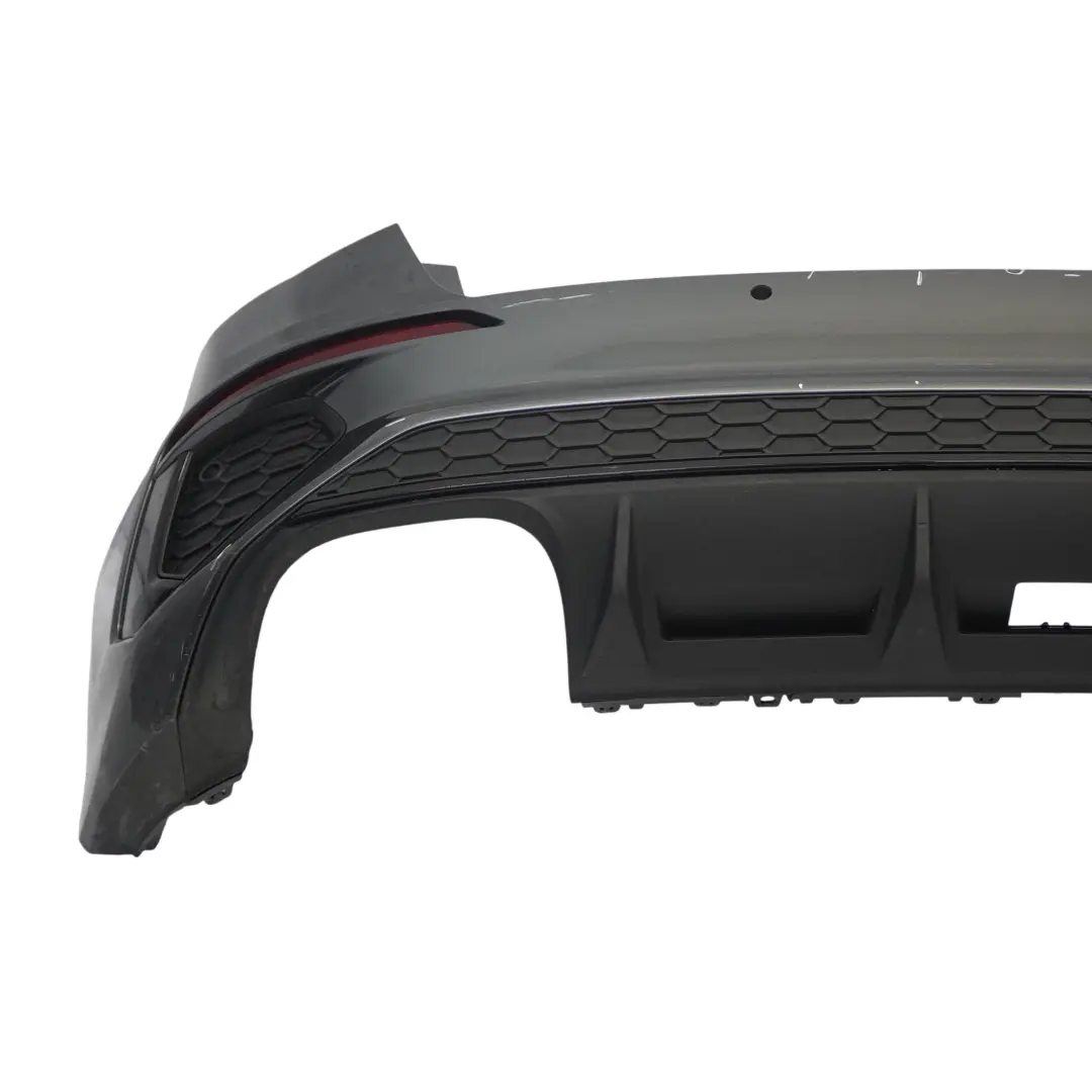 Audi S3 8Y Rear Bumper Trim Panel Covering Daytona Grey Metallic - Z7S - SKU 8Y4807067E-DGR - Part number 8Y4807067E