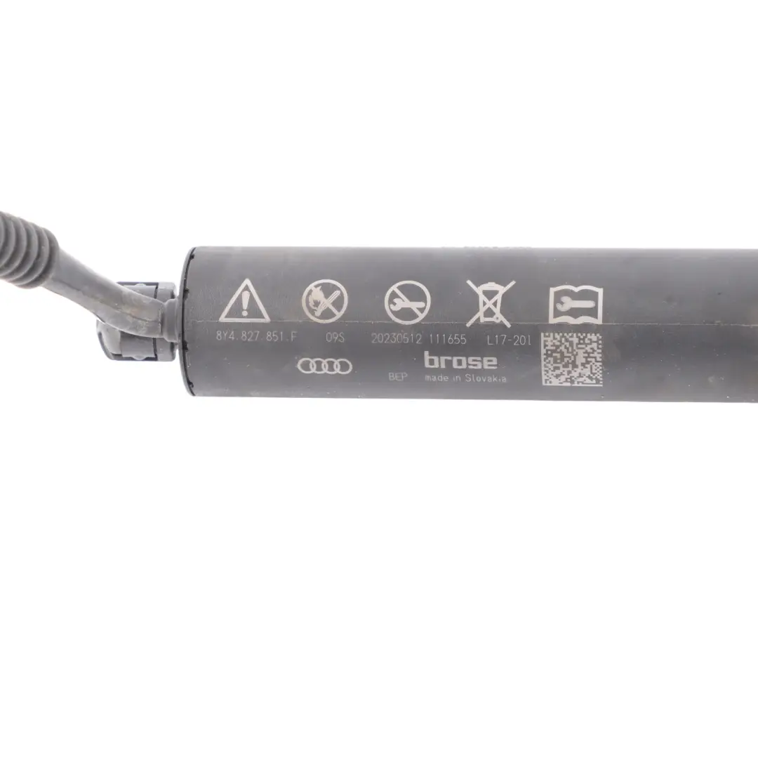 8Y Electric Tailgate Strut Lift Support Left Right N/O/S to Audi A3 S3 with Part number 8Y4827851F Audi A3 S3 8Y Electric Tailgate Strut Lift Support Left Right N/O/S - SKU 8Y4827851F - Part number 8Y4827851F