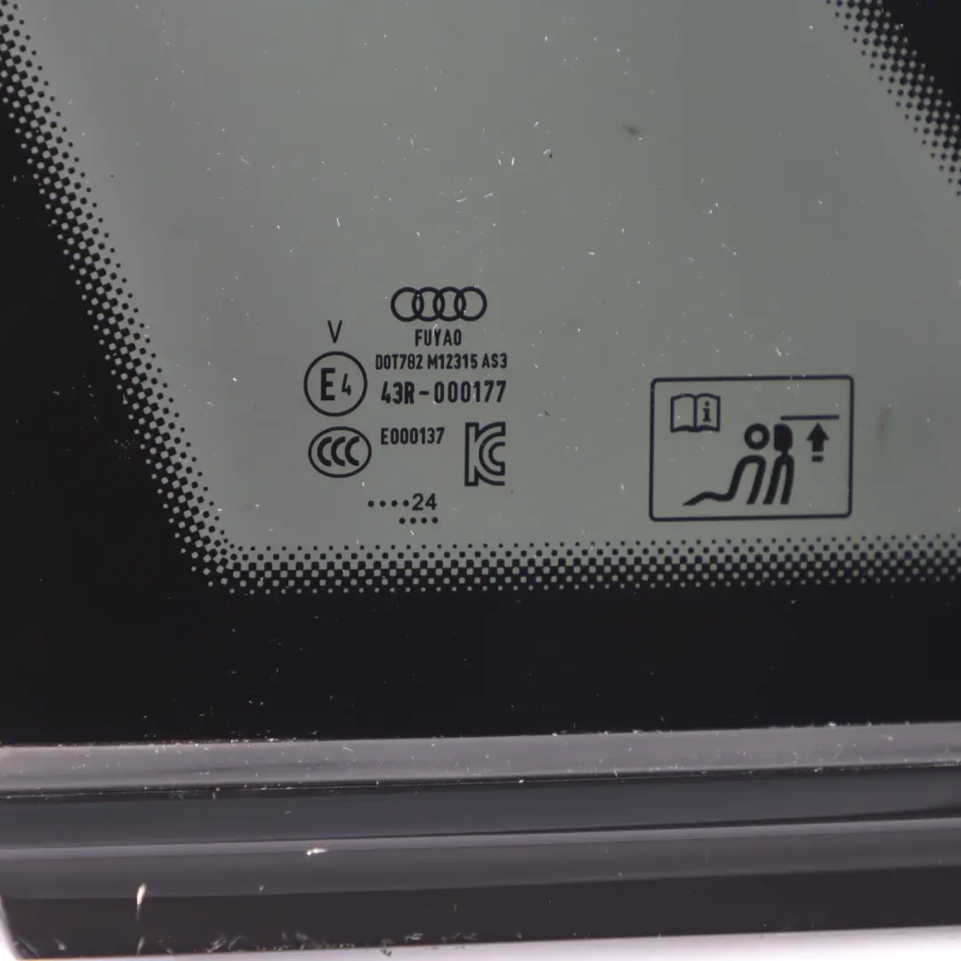 8Y Window Quarter Glass Side Rear Left N/S AS3 Black to Audi S3 with Part number 8Y4845297L Audi S3 8Y Window Quarter Glass Side Rear Left N/S AS3 Black - SKU 8Y4845297L - Part number 8Y4845297L