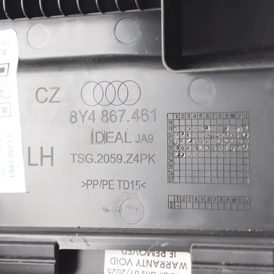 8Y Cache Intérieur De Coffre Arrière Gauche Côté Conducteur pour Audi A3 S3 à propos du numéro de pièce 8Y4867461 Audi A3 S3 8Y Cache Intérieur De Coffre Arrière Gauche Côté Conducteur - SKU 8Y4867461 - Numéro de pièce 8Y4867461