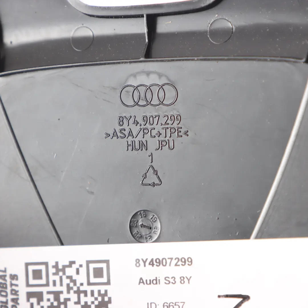 Audi S3 8Y Interior Rear View Mirror Cover Trim Black - SKU 8Y4907299 - Part number 8Y4907299
