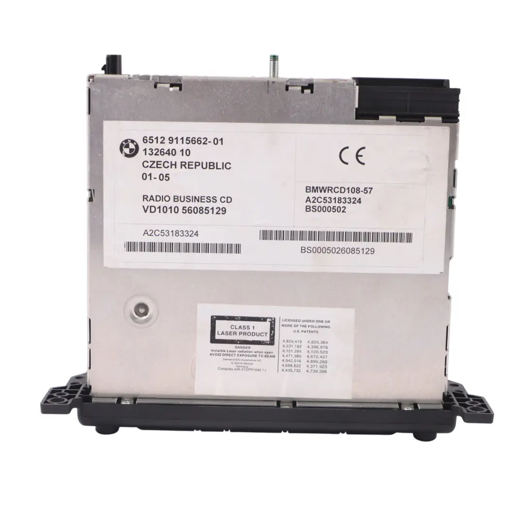 Radio Boost CD Reproductor Unidad principal para Mini R50 R52 R53 con número de pieza 9115662 Mini R50 R52 R53 Radio Boost CD Reproductor Unidad principal - SKU 9115662 - Número de pieza 9115662