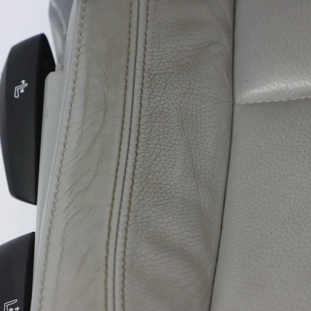 BMW E87 LCI Asiento Delantero Derecho Interior Cuero Boston Gris Alaskagrey - SKU 9127338-1 - Número de pieza 9127338
