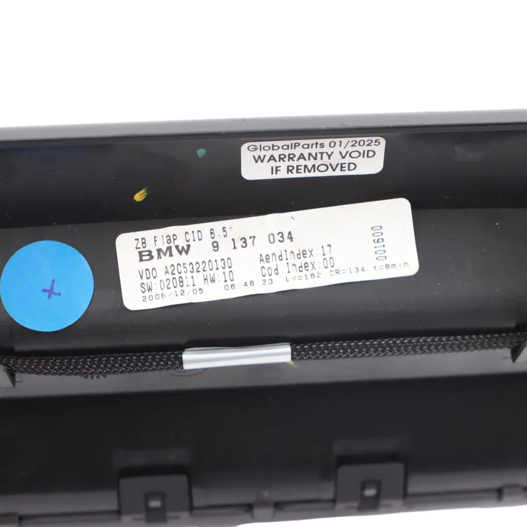  Dashboard Monitor BMW Z4 E85 E86 Central Information Display Screen - SKU 9137034-1 - Part number 9137034