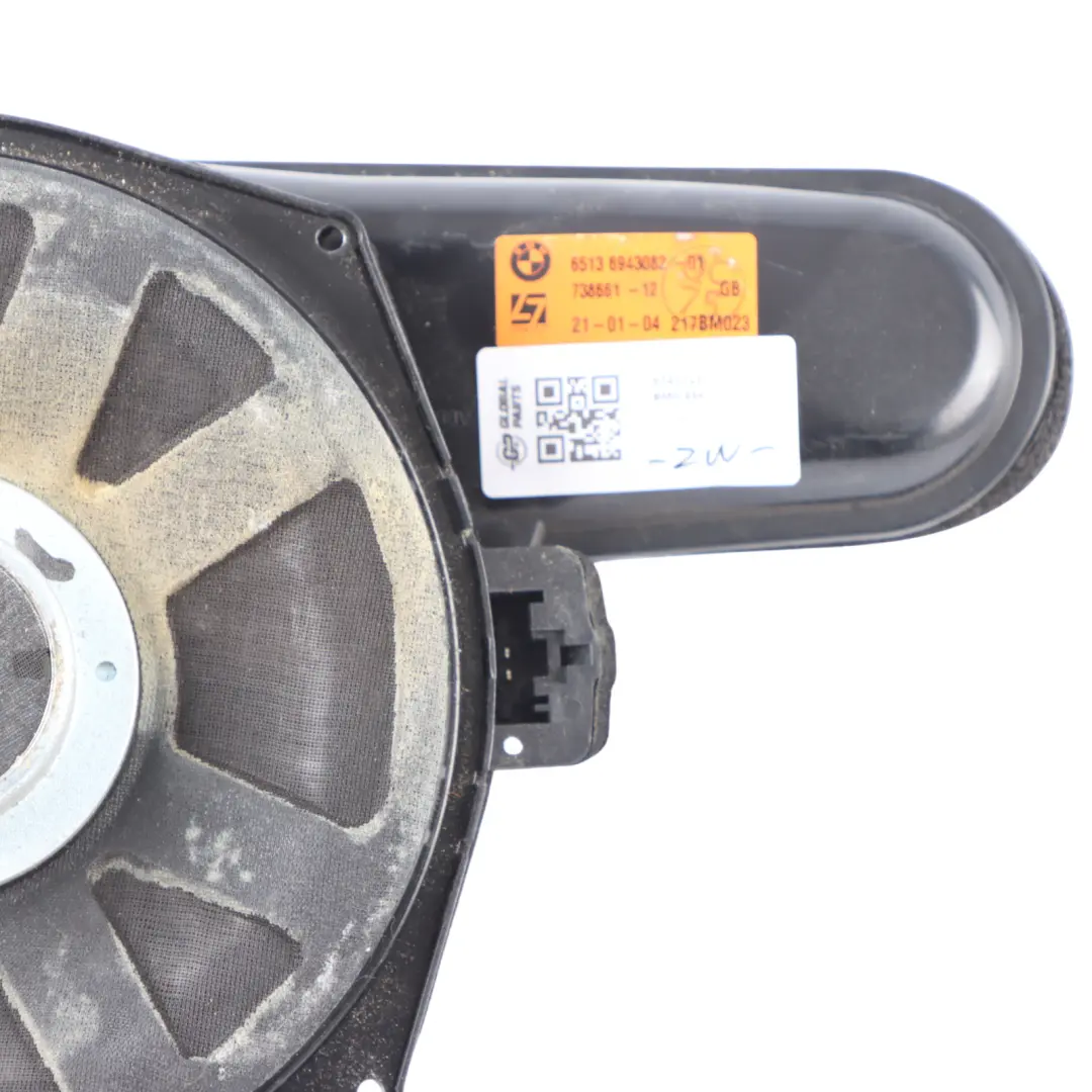 BMW E64 Central Speaker Top HIFI Subwoofer Bass Speaker Logic7 Right O/S - SKU 9143128 - Part number 9143128