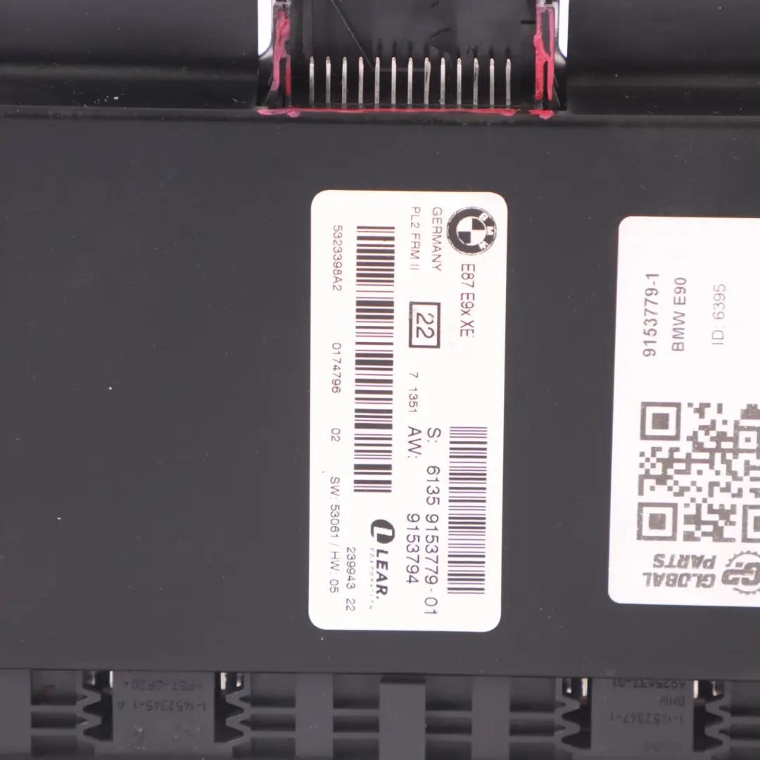 Light Module Xenon Footwell Control Unit Module ECU PL2 FRM II BMW E90 - SKU 9153779-1 - Part number 9153779