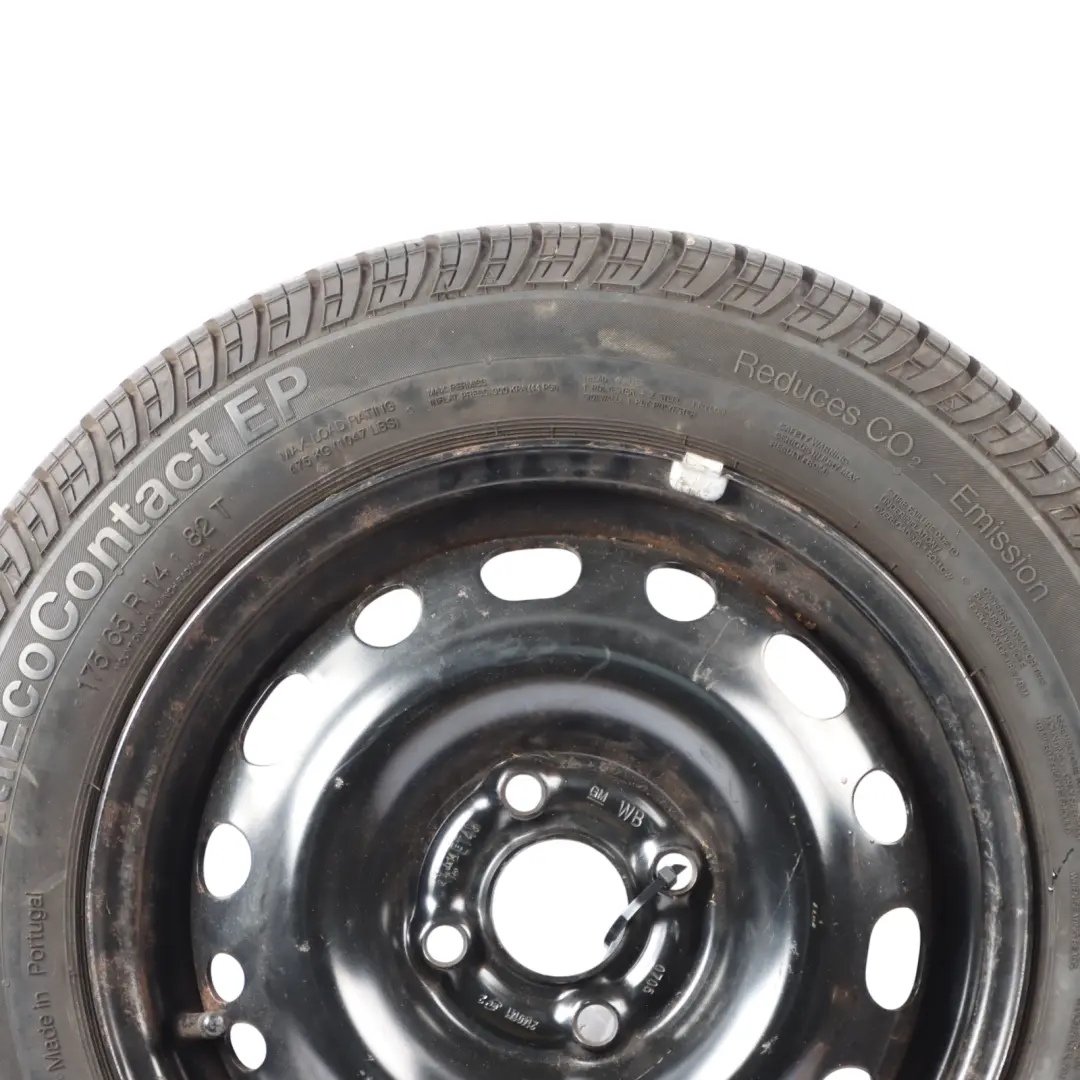 Vauxhall Corsa C Spare Wheel Steel R14 5 1/2J ET:49 Continental 175/65 82T - SKU 9156792 - Part number 9156792