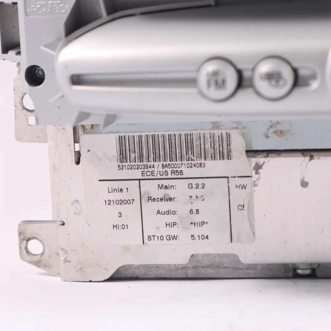 CCC CD Navigation Sat Nav Head Unit to Mini Cooper R55 R56 R57 with Part number 9170730 Mini Cooper R55 R56 R57 CCC CD Navigation Sat Nav Head Unit - SKU 9170730-1 - Part number 9170730