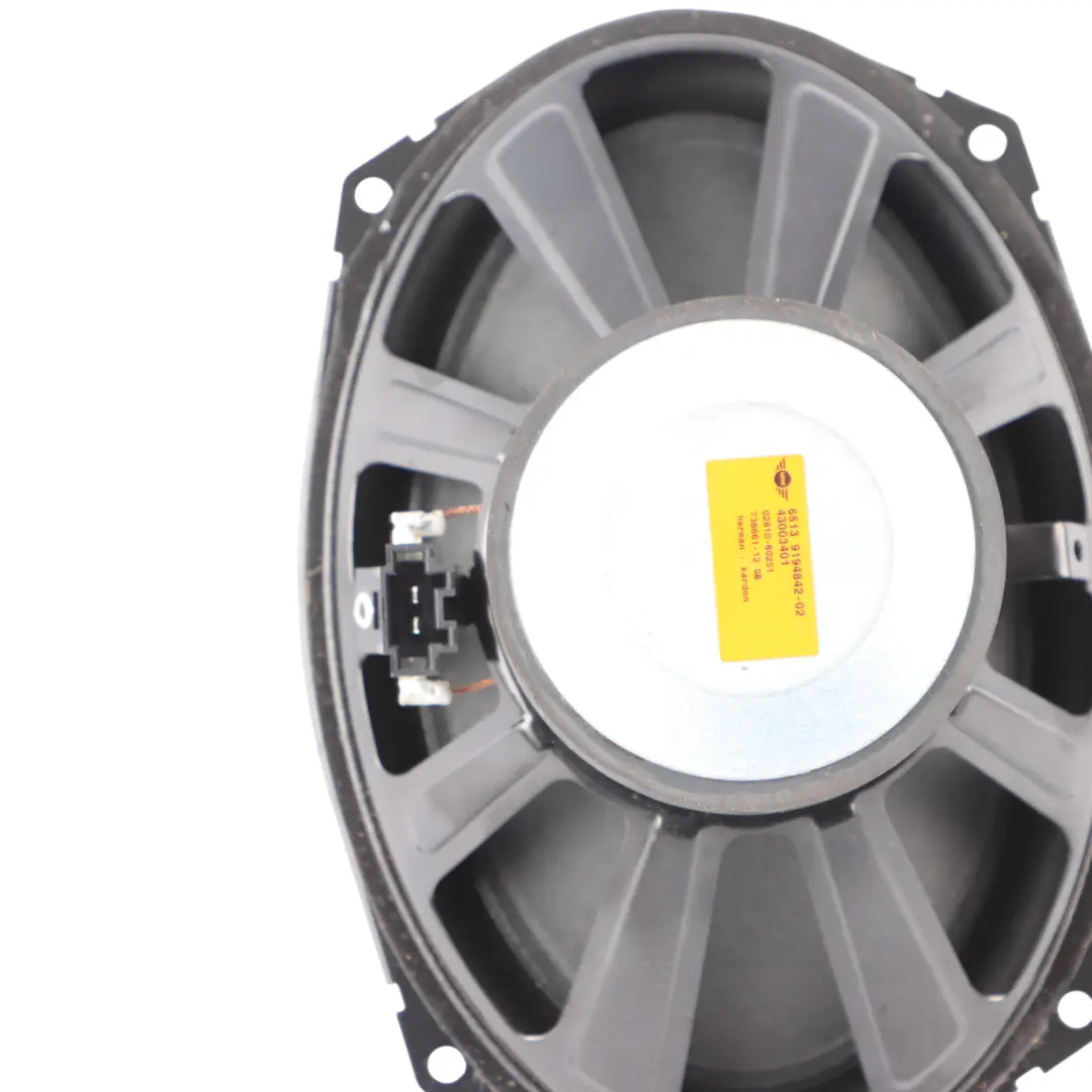 Harman Kardon HiFi Stereo Audio Speaker Set to Mini Cooper R55 R56 R57 with Part number 9194841 Mini Cooper R55 R56 R57 Harman Kardon HiFi Stereo Audio Speaker Set - SKU 9194841-1 - Part number 9194841