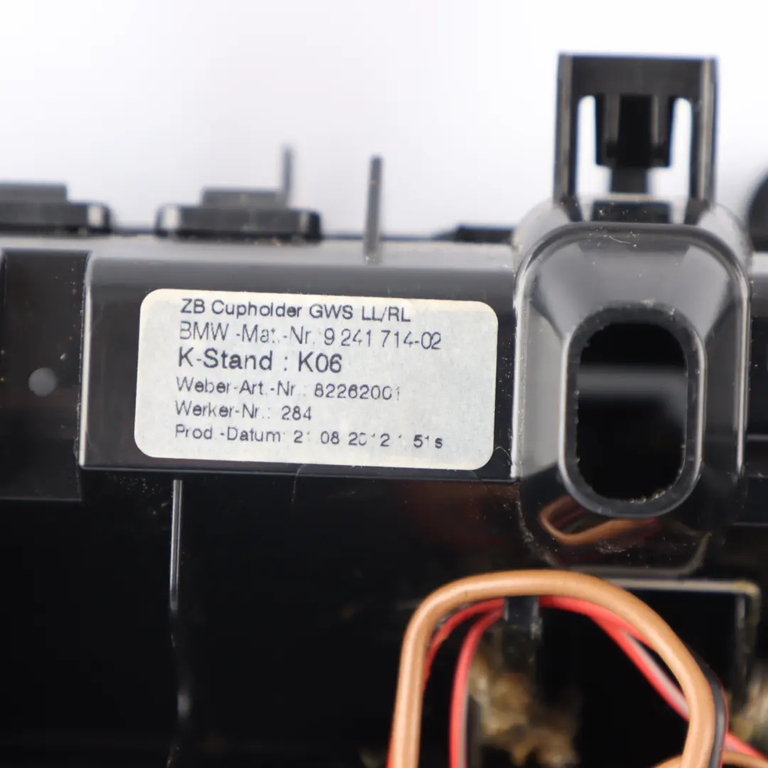 Getränkehalter Mittel Konsole Schwarz für BMW F10 F11 mit Teilenummer 9241714 BMW F10 F11 Getränkehalter Mittel Konsole Schwarz - SKU 9241714 - Teilenummer 9241714