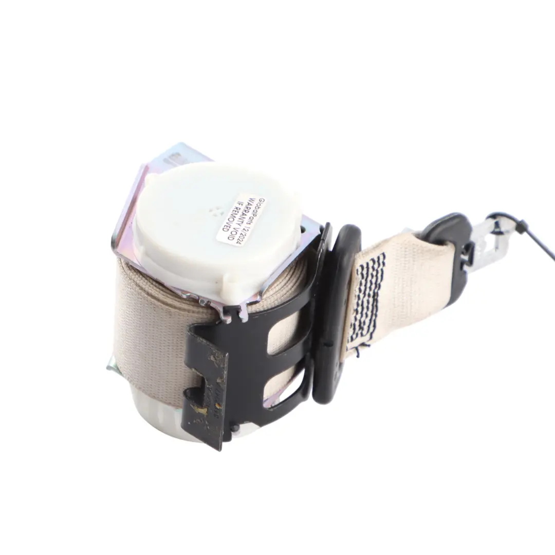 BMW F06 F10 Rear Seat Belt Center Upper Safety Belt Cream Elfenbein - SKU 9242231 - Part number 9242231