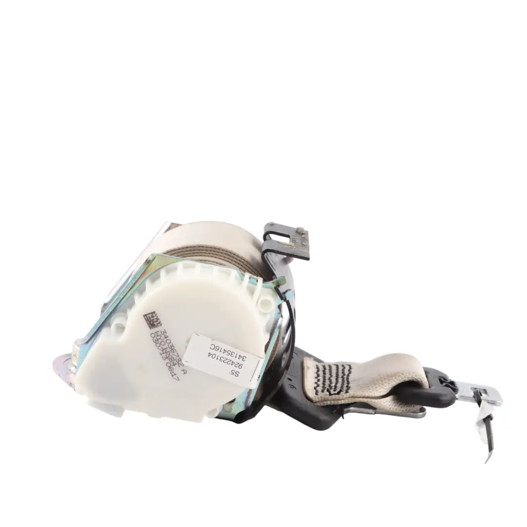 BMW F06 F10 Rück Sitz Gurt Mitte Oberer Sicher Heitsgurt Creme Elfenbein - SKU 9242231 - Teilenummer 9242231