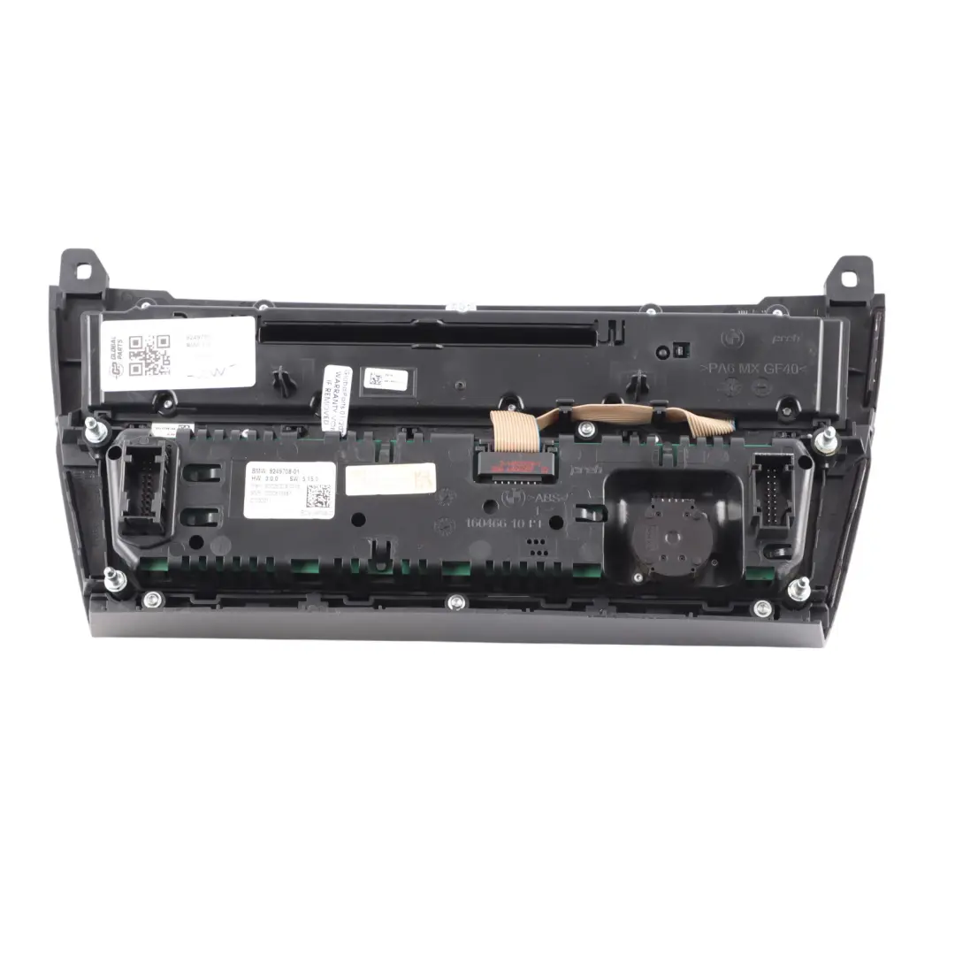 BMW F10 F11 Radio Aire Acondicionado A/C Control Panel Interruptor Negro - SKU 9249708 - Número de pieza 9249708