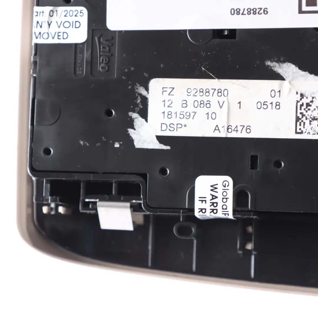 Interior Roof Reading Lamp Light Sunroof Switch Control Panel to BMW F20 with Part number 9288780 BMW F20 Interior Roof Reading Lamp Light Sunroof Switch Control Panel - SKU 9288780 - Part number 9288780