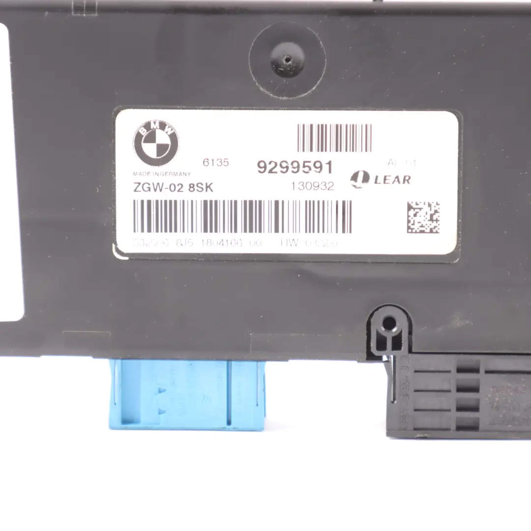 Central Gateway BMW F13 F01 F02 F03 Control Lear Module Unit ECU to with Part number 9299591 Central Gateway BMW F13 F01 F02 F03 Control Lear Module Unit ECU - SKU 9299591 - Part number 9299591