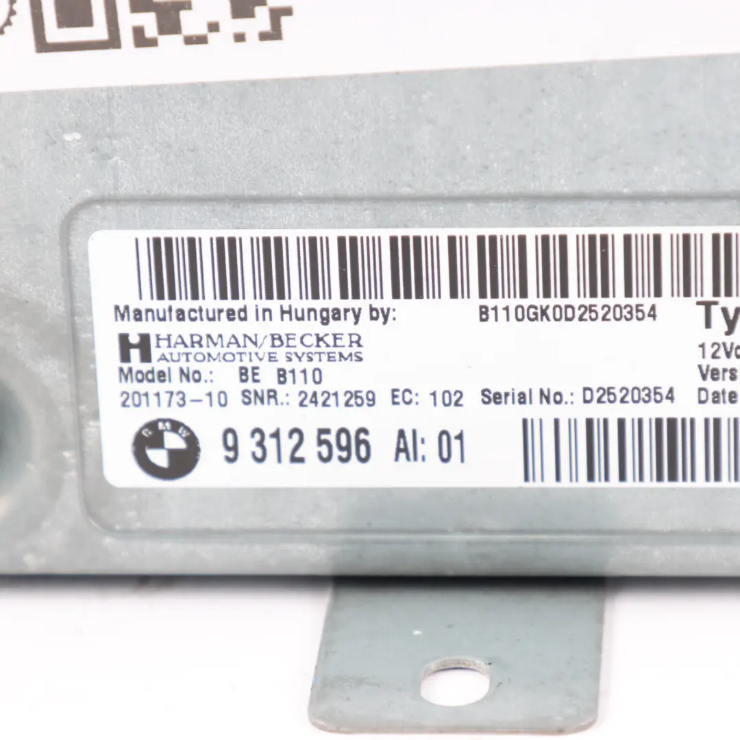 BMW F12 F13 LCI F06 Gran Coupé Amplificatore Sistema Hifi Modulo Sistema - SKU 9312596 - Numero di parte 9312596