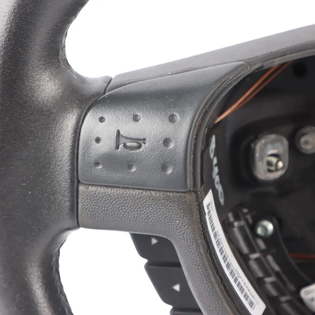 Steering Wheel Black Leather Multifunction to Vauxhall Meriva A with Part number 93185973 Vauxhall Meriva A Steering Wheel Black Leather Multifunction - SKU 93185973 - Part number 93185973