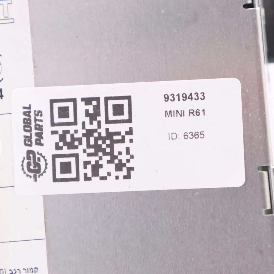 Reproductor de audio estéreo con unidad principal radio Sat Navi para Mini R61 con número de pieza 9319433 Mini R61 Reproductor de audio estéreo con unidad principal radio Sat Navi - SKU 9319433 - Número de pieza 9319433
