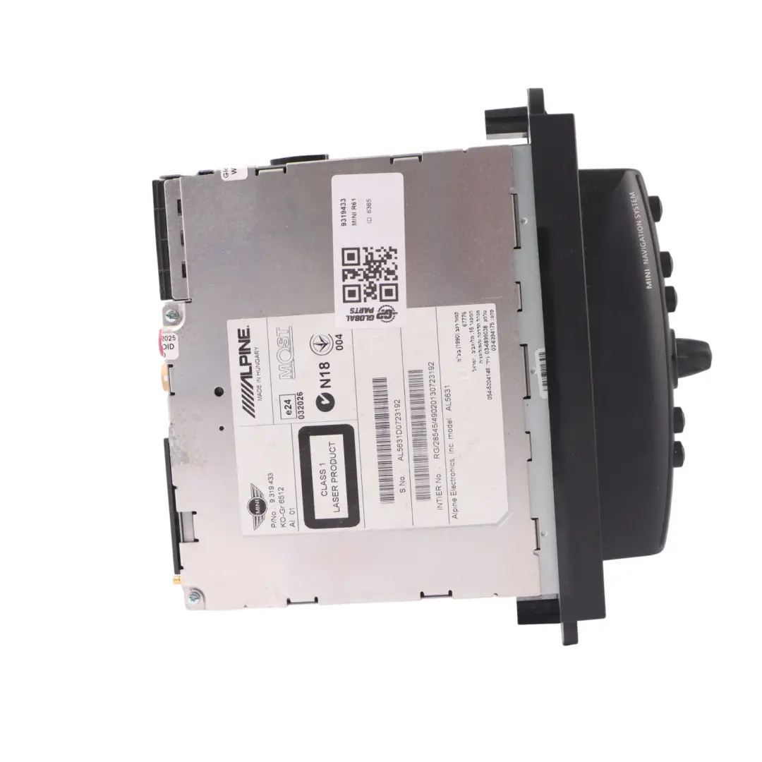 Lecteur dunité principale audio radio stéréo avec satellites pour Mini R61 à propos du numéro de pièce 9319433 Mini R61 Lecteur dunité principale audio radio stéréo avec satellites - SKU 9319433 - Numéro de pièce 9319433