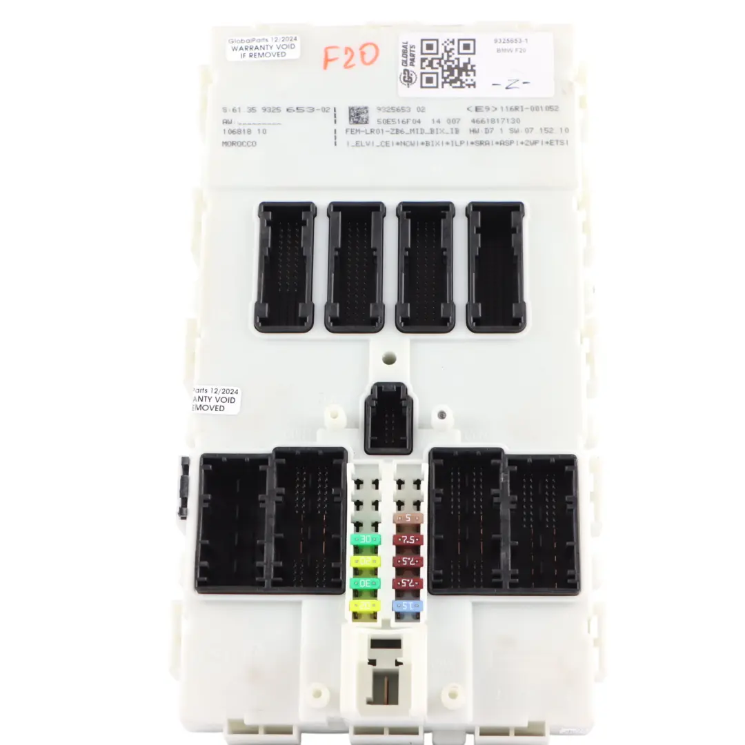 BMW F20 F21 F22 F30 F32 Front Electronic Module Control Unit FEM - SKU 9325653-1 - Part number 9325653
