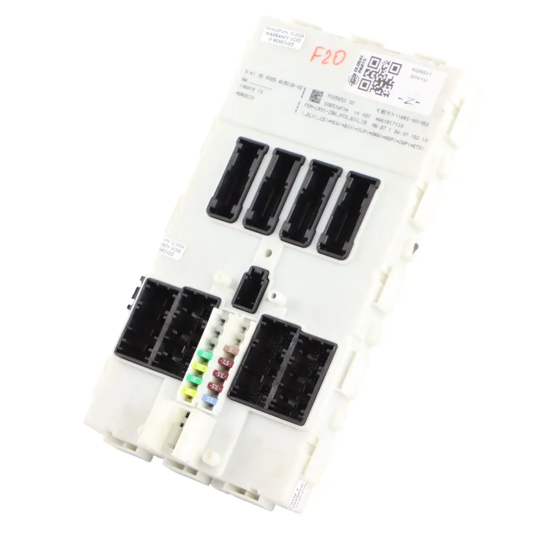 Front Electronic Module Control Unit FEM to BMW F20 F21 F22 F30 F32 with Part number 9325653 BMW F20 F21 F22 F30 F32 Front Electronic Module Control Unit FEM - SKU 9325653-1 - Part number 9325653