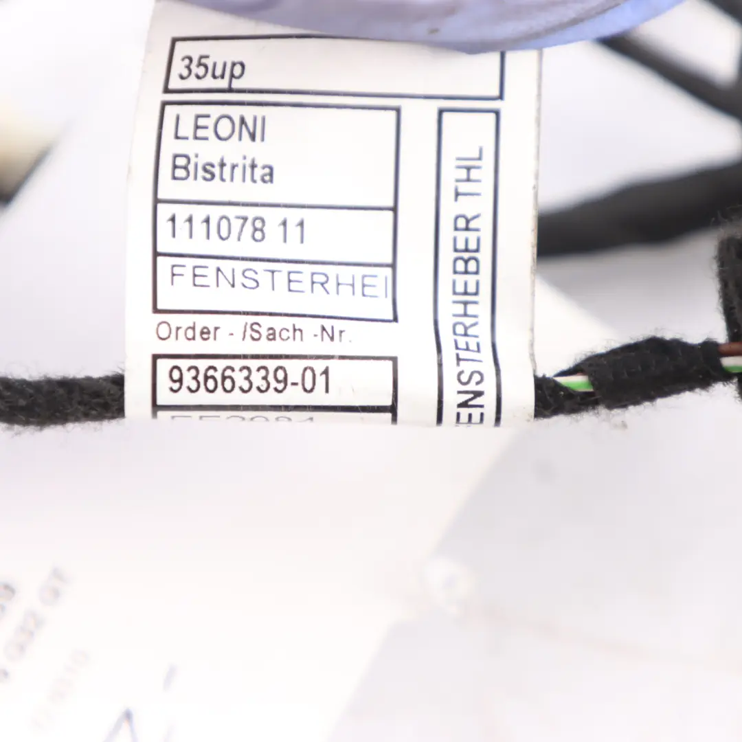 Tür Kabelbaum Kabelsatz Hinten Links Rechts für BMW G32 GT mit Teilenummer 9366339 BMW G32 GT Tür Kabelbaum Kabelsatz Hinten Links Rechts - SKU 9366339 - Teilenummer 9366339