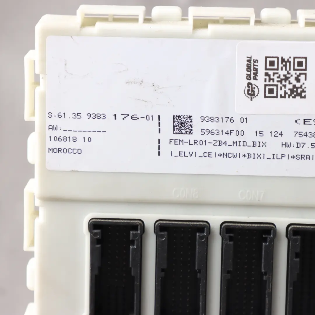 FEM BSI Karosseriesteuergerät für BMW F20 F30 F34 BCM mit Teilenummer 9383176 BMW F20 F30 F34 BCM FEM BSI Karosseriesteuergerät - SKU 9383176 - Teilenummer 9383176