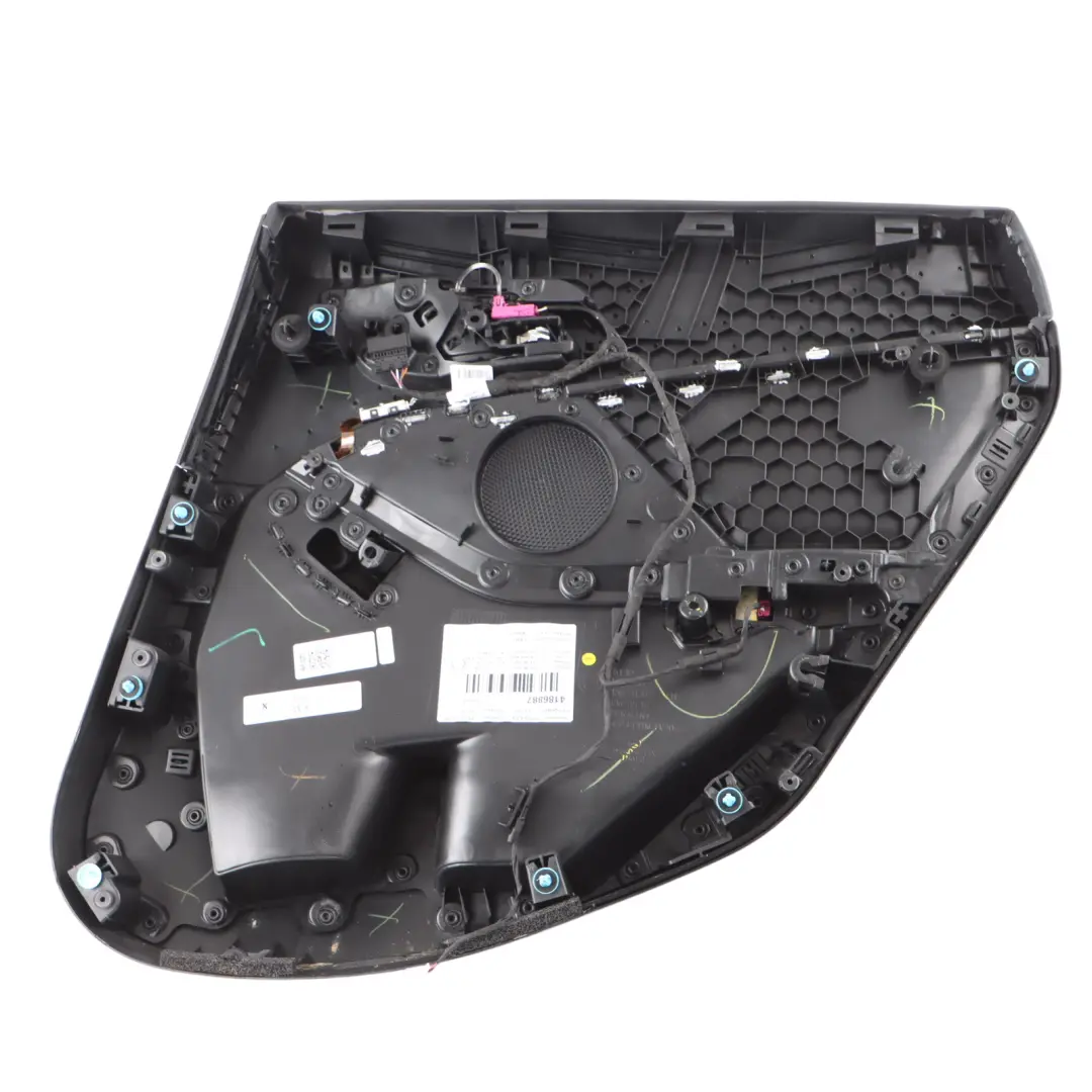 Door Card Rear Left N/S Door Lining Panel Leather Black to BMW F44 with Part number 9418361 BMW F44 Door Card Rear Left N/S Door Lining Panel Leather Black - SKU 9418361 - Part number 9418361