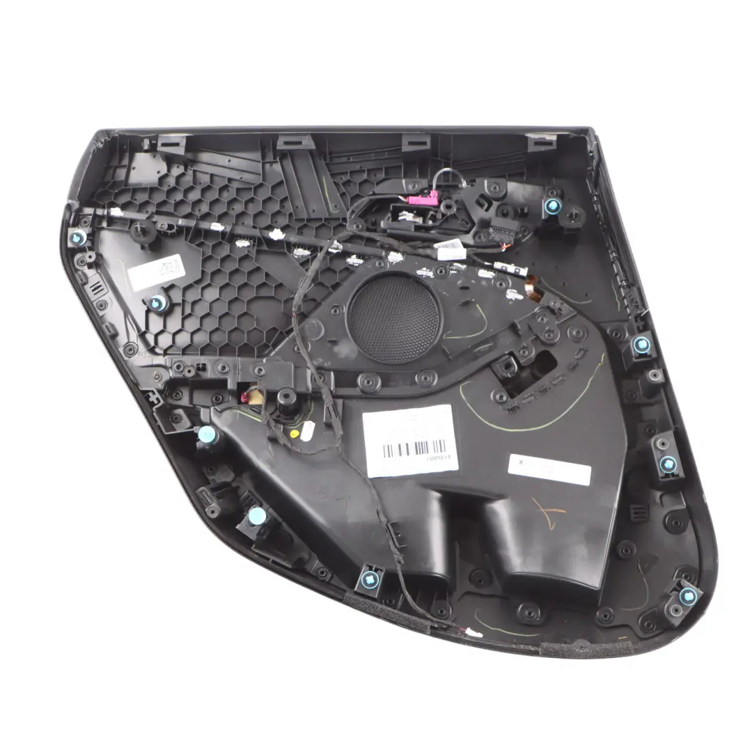 Door Card Rear Right O/S Door Lining Panel Cloth Trigon Black 9418361 to BMW F44 with Part number 9418362 BMW F44 Door Card Rear Right O/S Door Lining Panel Cloth Trigon Black 9418361 - SKU 9418362 - Part number 9418362