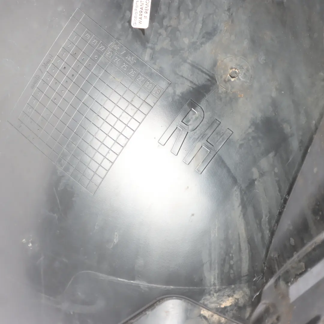 Arch Cover Trim Splash Panel Front Right O/S to Mini F55 F56 Wheel with Part number 9447826 Mini F55 F56 Wheel Arch Cover Trim Splash Panel Front Right O/S - SKU 9447826 - Part number 9447826