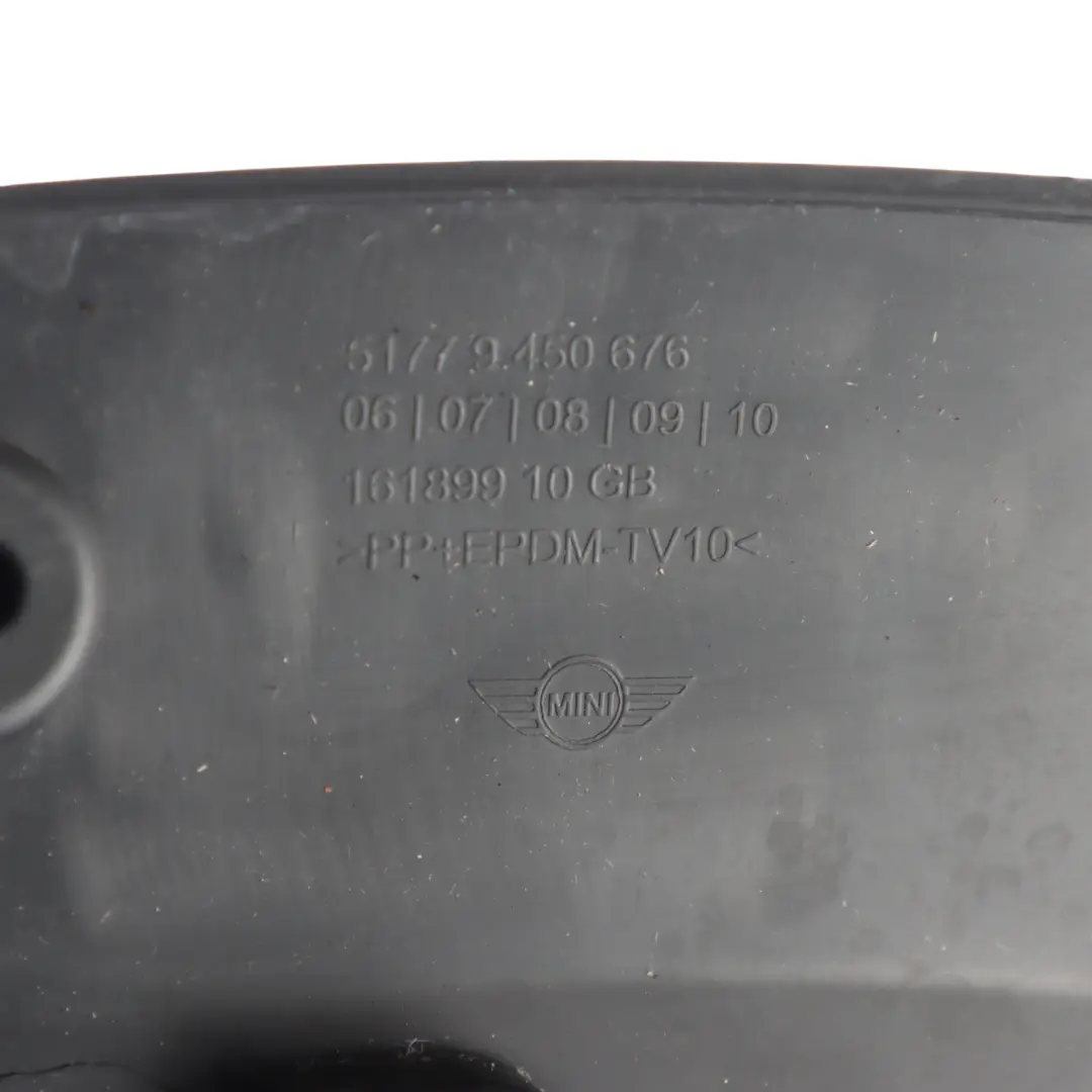 Arch Rear Right O/S Trim Moulding to Mini F55 Cover Wheel with Part number 9450676 Mini F55 Cover Wheel Arch Rear Right O/S Trim Moulding - SKU 9450676 - Part number 9450676