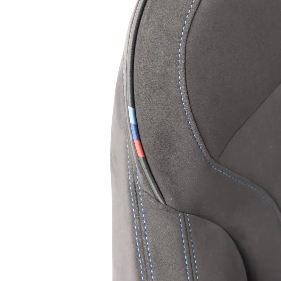 BMW F44 Gran Coupe Sport Seat Front Left N/S Heated Trigon Alcantara Black Blue - SKU 9458797-1 - Part number 9458797