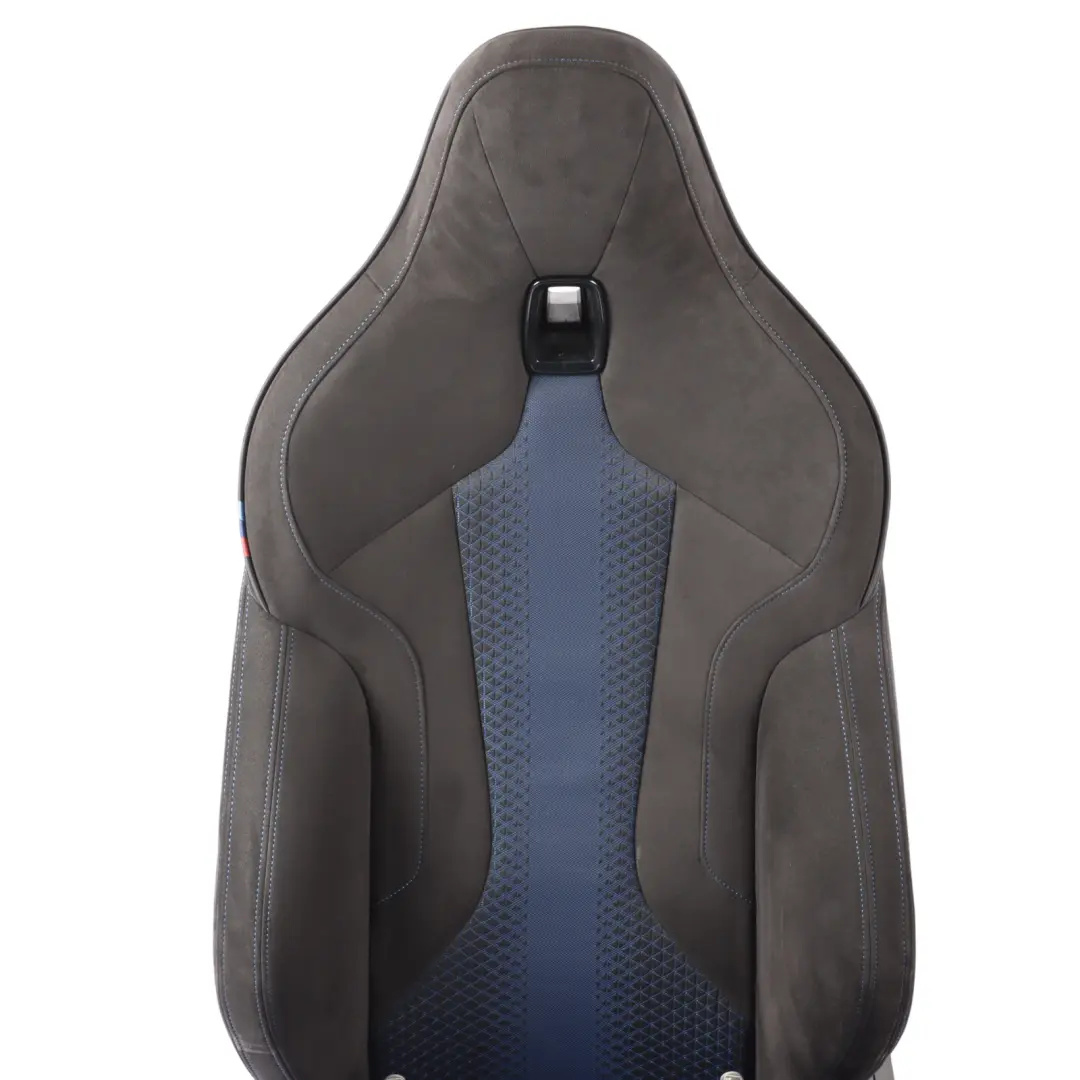 Front Left N/S Heated Trigon Alcantara Black Blue to BMW F44 Gran Coupe Sport Seat with Part number 9458797 BMW F44 Gran Coupe Sport Seat Front Left N/S Heated Trigon Alcantara Black Blue - SKU 9458797-1 - Part number 9458797