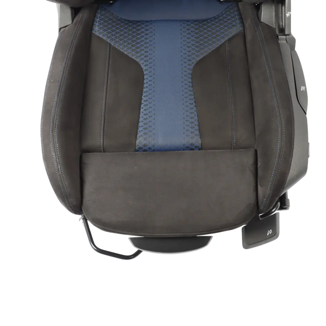 Front Left N/S Heated Trigon Alcantara Black Blue to BMW F44 Gran Coupe Sport Seat with Part number 9458797 BMW F44 Gran Coupe Sport Seat Front Left N/S Heated Trigon Alcantara Black Blue - SKU 9458797-1 - Part number 9458797