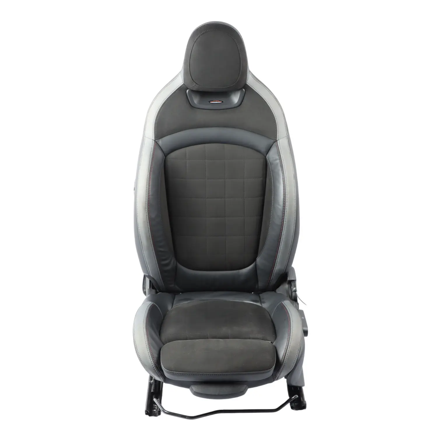 Mini F55 JCW Seat Front Left N/S Heated Alcantara Leather Dinamica Carbon Black