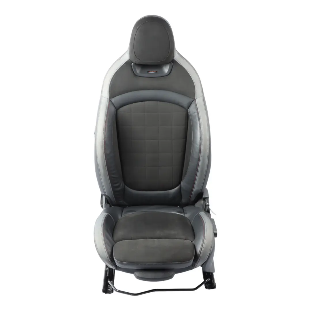 Front Left N/S Heated Alcantara Leather Dinamica Carbon Black to Mini F56 JCW Seat with Part number 9471297 Mini F56 JCW Seat Front Left N/S Heated Alcantara Leather Dinamica Carbon Black - SKU 9471297-1 - Part number 9471297