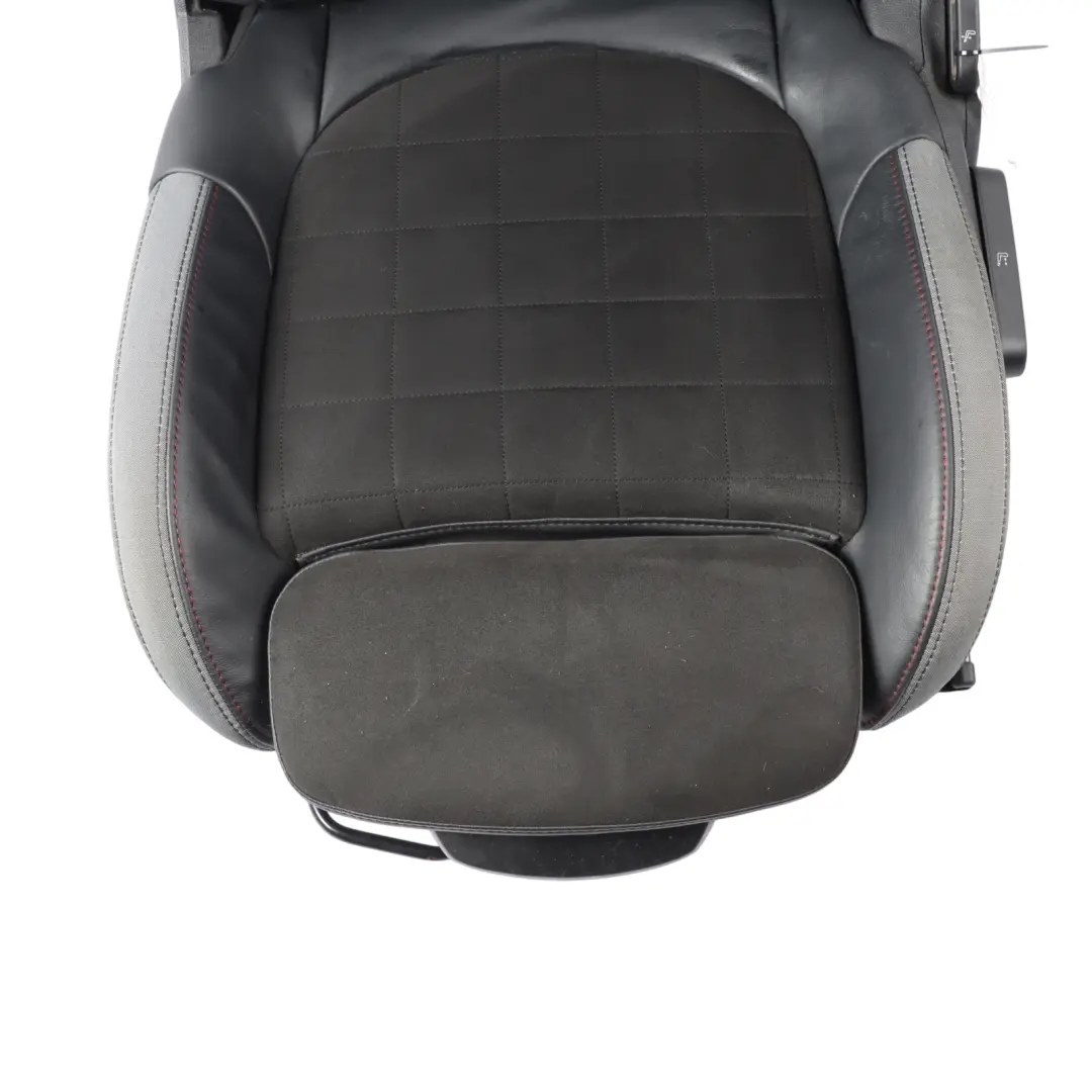 Front Left N/S Heated Alcantara Leather Dinamica Carbon Black to Mini F56 JCW Seat with Part number 9471297 Mini F56 JCW Seat Front Left N/S Heated Alcantara Leather Dinamica Carbon Black - SKU 9471297-1 - Part number 9471297