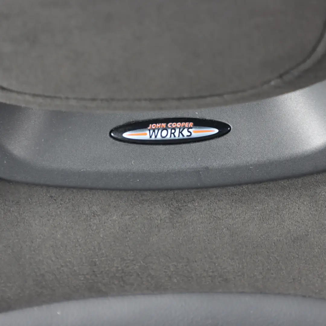 Front Left N/S Heated Alcantara Leather Dinamica Carbon Black to Mini F56 JCW Seat with Part number 9471297 Mini F56 JCW Seat Front Left N/S Heated Alcantara Leather Dinamica Carbon Black - SKU 9471297-1 - Part number 9471297