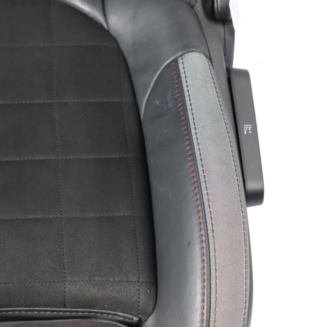 Front Left N/S Heated Alcantara Leather Dinamica Carbon Black to Mini F56 JCW Seat with Part number 9471297 Mini F56 JCW Seat Front Left N/S Heated Alcantara Leather Dinamica Carbon Black - SKU 9471297-1 - Part number 9471297