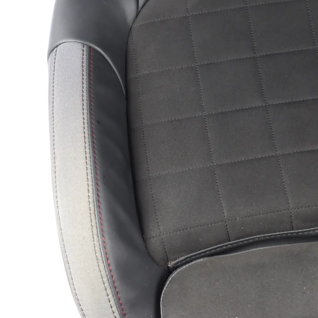 Front Left N/S Heated Alcantara Leather Dinamica Carbon Black to Mini F56 JCW Seat with Part number 9471297 Mini F56 JCW Seat Front Left N/S Heated Alcantara Leather Dinamica Carbon Black - SKU 9471297-1 - Part number 9471297