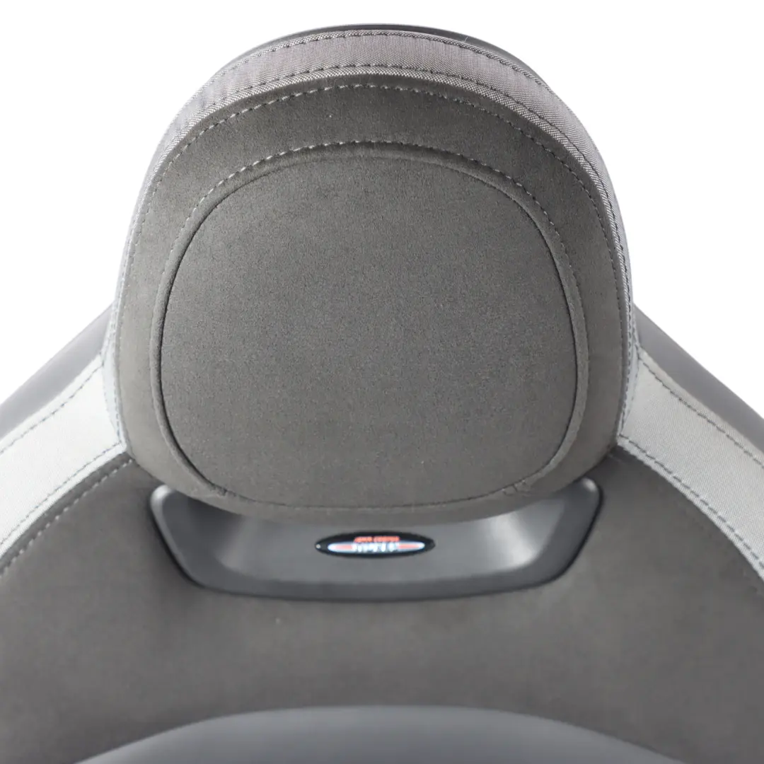 Front Left N/S Heated Alcantara Leather Dinamica Carbon Black to Mini F55 JCW Seat with Part number 9471297 Mini F55 JCW Seat Front Left N/S Heated Alcantara Leather Dinamica Carbon Black - SKU 9471297 - Part number 9471297