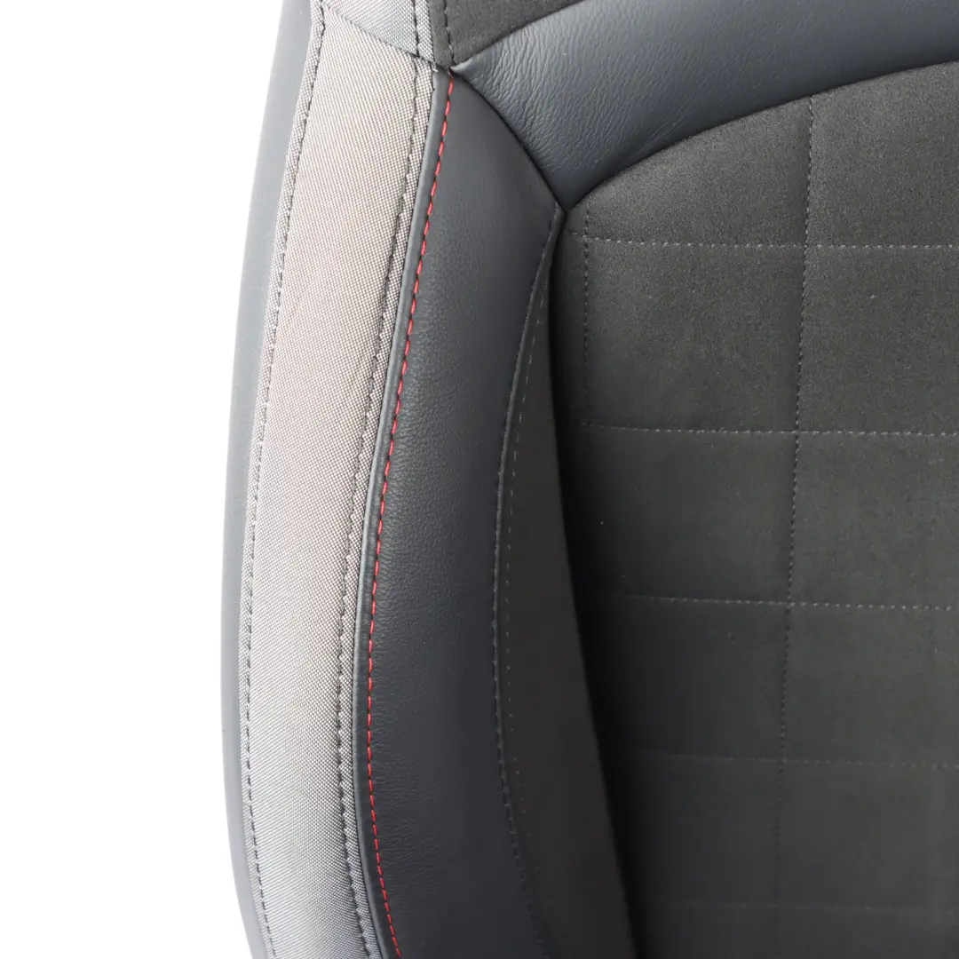 Front Left N/S Heated Alcantara Leather Dinamica Carbon Black to Mini F55 JCW Seat with Part number 9471297 Mini F55 JCW Seat Front Left N/S Heated Alcantara Leather Dinamica Carbon Black - SKU 9471297 - Part number 9471297